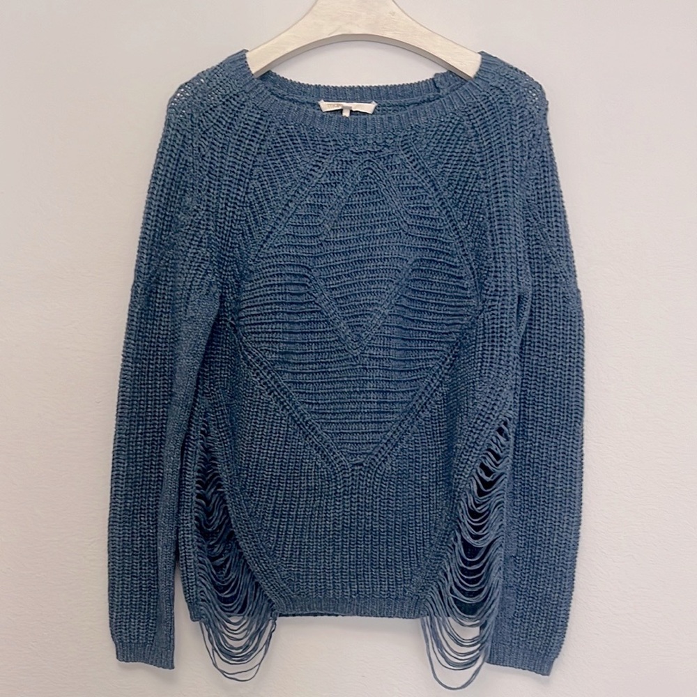 Maje blue knit sweater